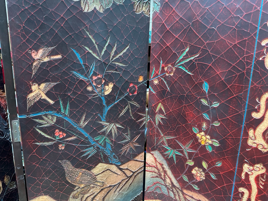 Massive 8-Panel Asian Room Divider Screen 12'W X 8'H [Photo 5]