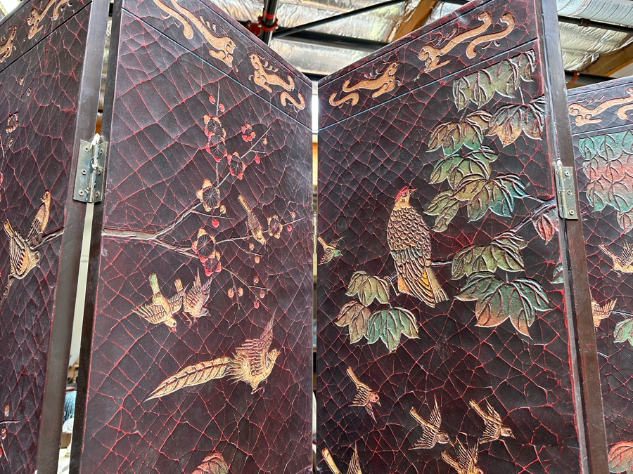 Massive 8-Panel Asian Room Divider Screen 12'W X 8'H [Photo 11]