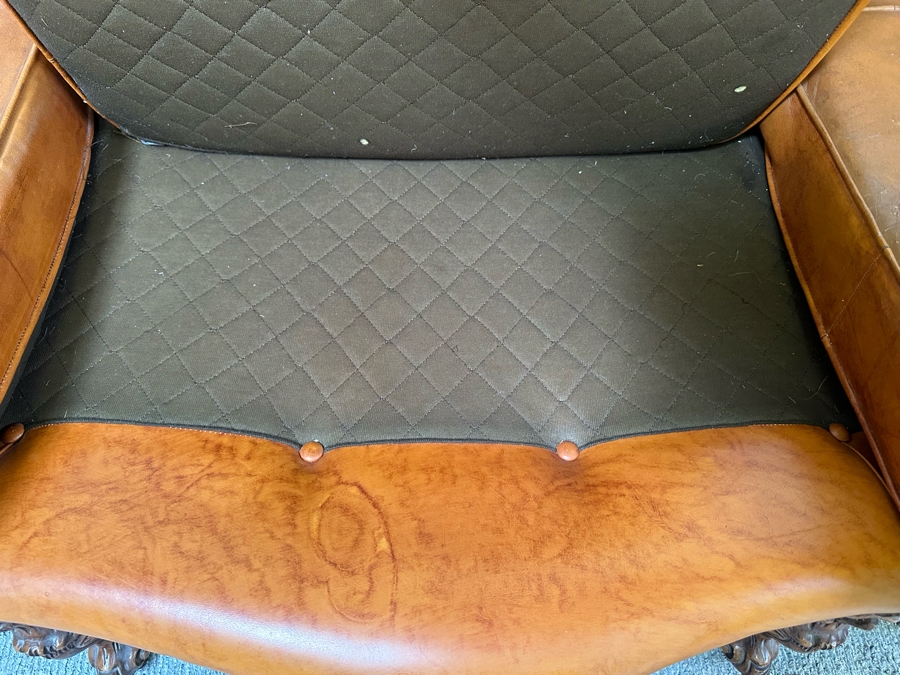 Baroque Rococo Leather Sofa 85W X 38D X 46H [Photo 17]