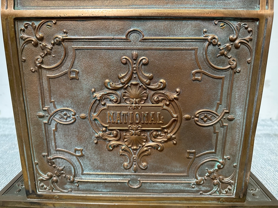 Antique National Cash Register Brass Cash Register Do Not Have Key 19W X 16D X 26.5H [Photo 17]