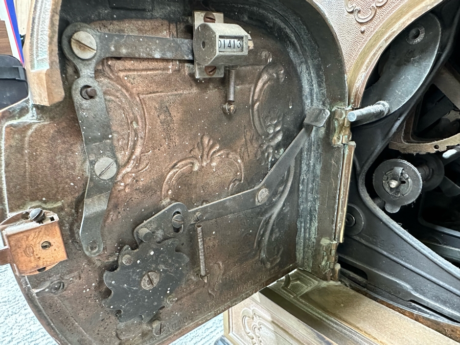 Antique National Cash Register Brass Cash Register Do Not Have Key 19W X 16D X 26.5H [Photo 21]