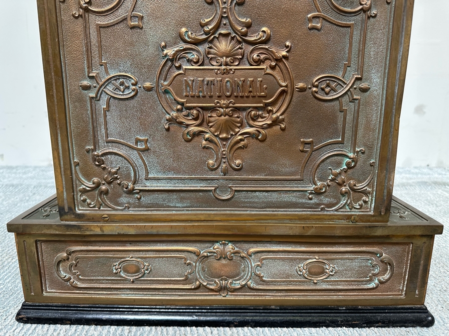 Antique National Cash Register Brass Cash Register Do Not Have Key 19W X 16D X 26.5H [Photo 18]