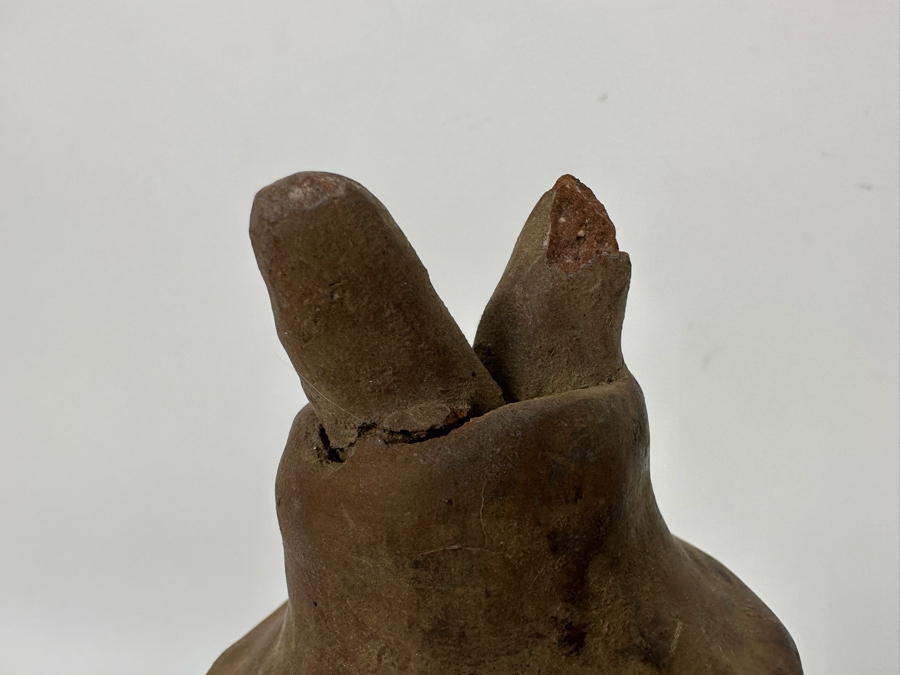 Old Pre Columbian Pottery Figure Has Been Pieced Together And Head Is Loose 12H [Photo 11]