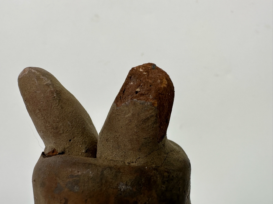 Old Pre Columbian Pottery Figure Has Been Pieced Together And Head Is Loose 12H [Photo 12]