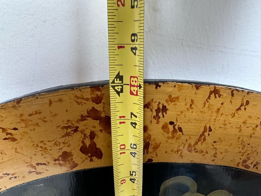 Small Hand Painted Japanese 3-Panel Fireplace Screen 64W X 48H [Photo 9]