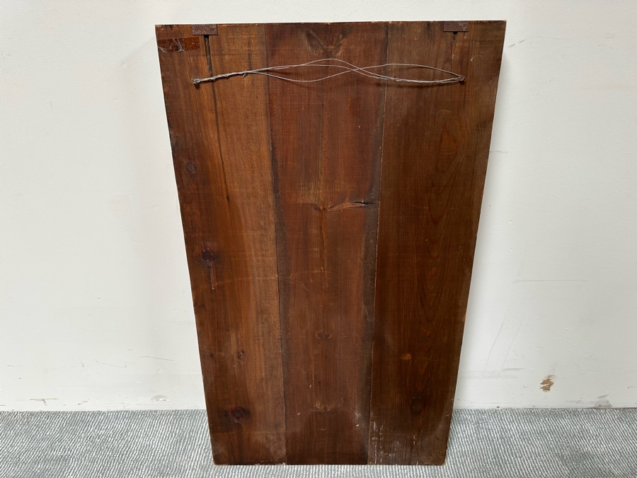 Original Relief Carved Wooden Wall Plaque Artwork Depicting Scene From Don Quixote 22W X 3D X 39H [Photo 11]