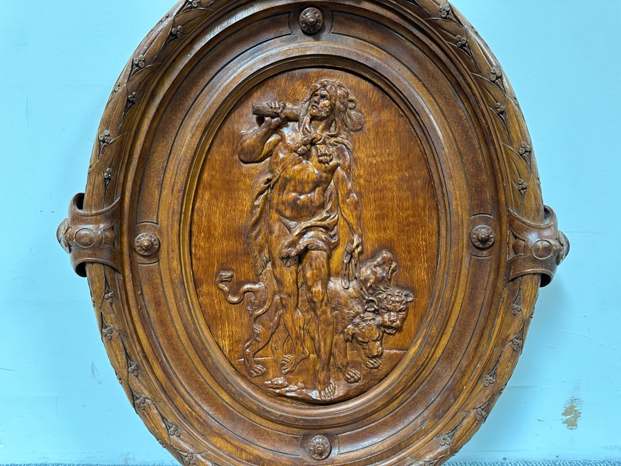 Vintage Bakelite Hercules Bas-Relief Wall Artwork 29 X 36 [Photo 2]