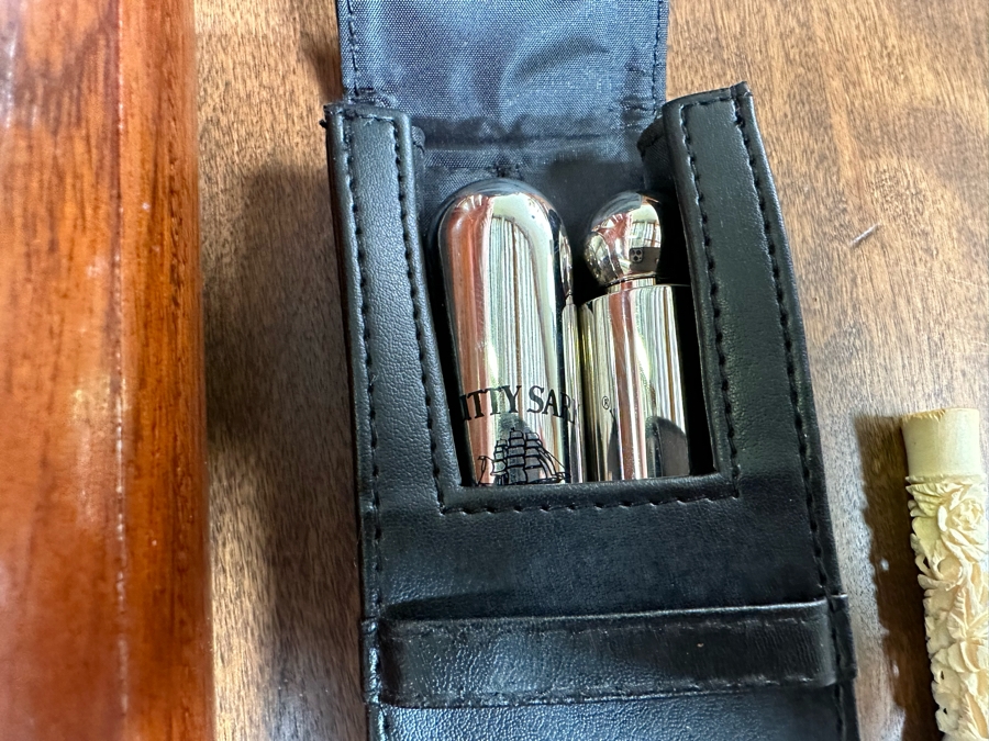 Collection Of Cigar Boxes, Lighter, Pipe Accessories [Photo 13]