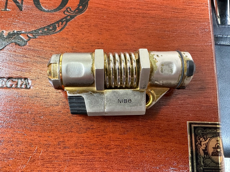 Collection Of Cigar Boxes, Lighter, Pipe Accessories [Photo 14]