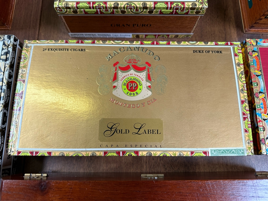 Collection Of Cigar Boxes, Lighter, Pipe Accessories [Photo 8]