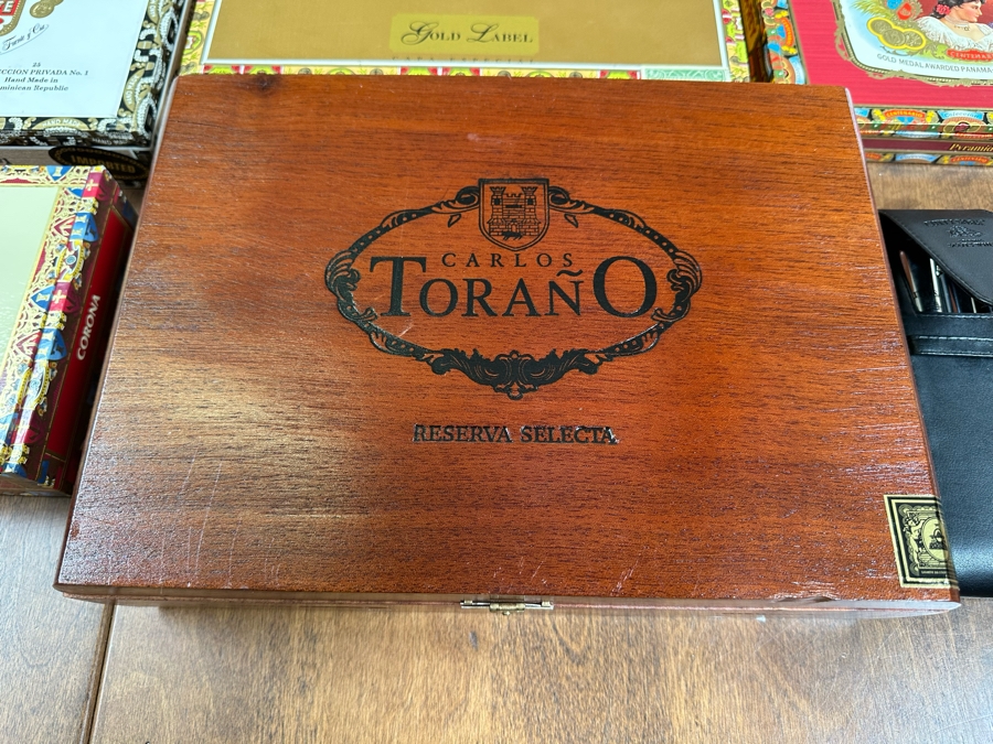 Collection Of Cigar Boxes, Lighter, Pipe Accessories [Photo 15]