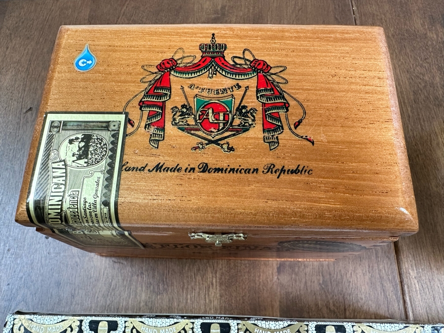 Collection Of Cigar Boxes, Lighter, Pipe Accessories [Photo 6]