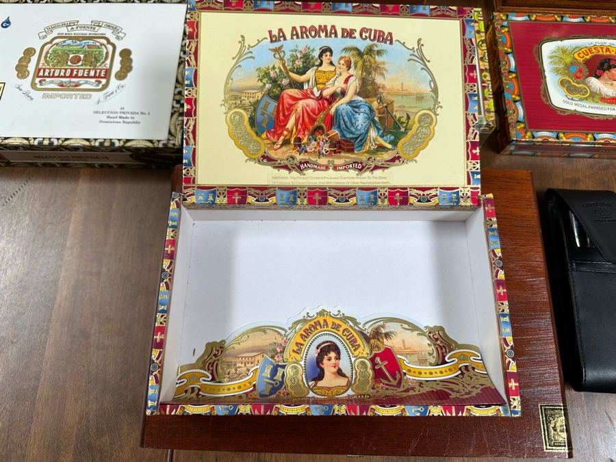Collection Of Cigar Boxes, Lighter, Pipe Accessories [Photo 19]