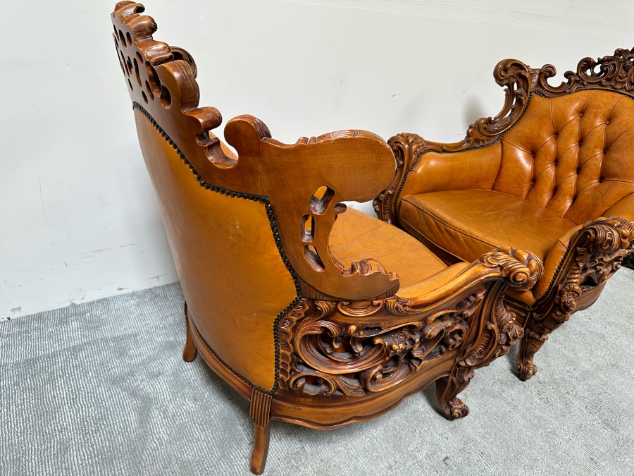 Pair Of Baroque Rococo Armchairs 39W X 32D X 41.5H [Photo 16]