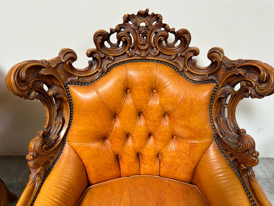 Pair Of Baroque Rococo Armchairs 39W X 32D X 41.5H [Photo 6]