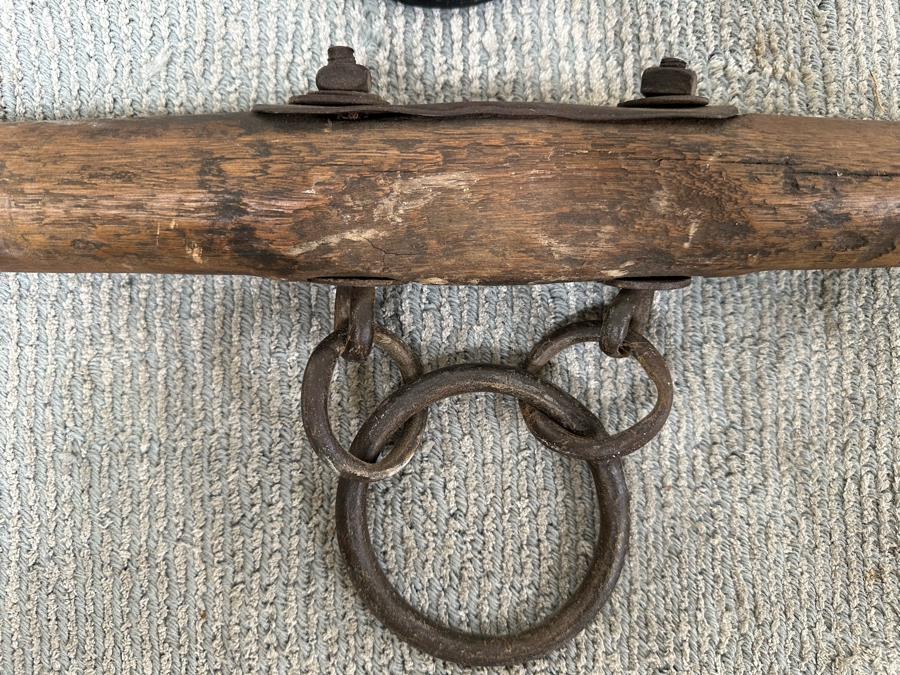 Pair Of Antique Oxen Cattle Yokes 40W [Photo 6]