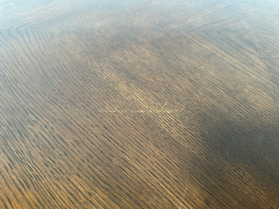 Stunning Antique Carved Tiger Oak Wooden Writing Desk 59W X 33D X 31H [Photo 12]