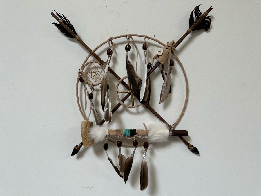 Navajo Medicine Wheel Wall Artwork 20W X 22H [Photo 3]