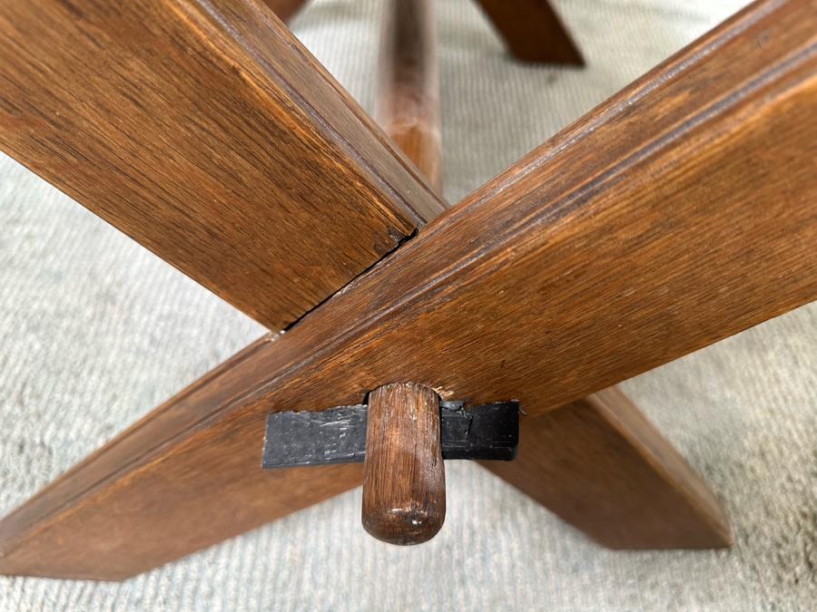 Antique Gothic Oak Glastonbury Chair 29W X 19D X 36H [Photo 14]