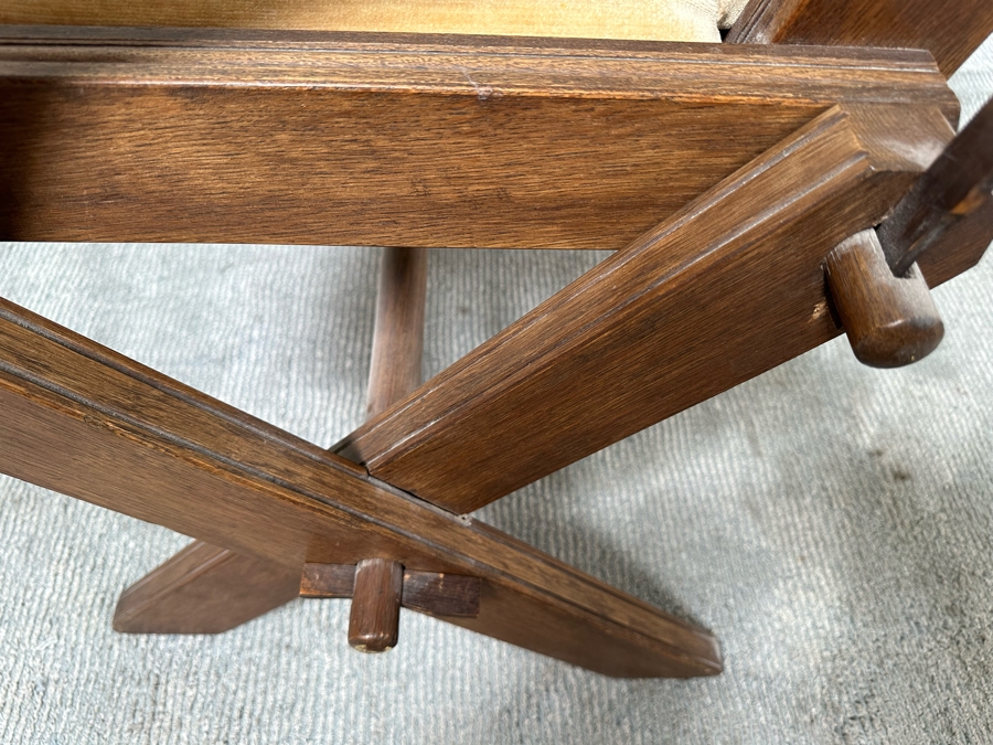 Antique Gothic Oak Glastonbury Chair 29W X 19D X 36H [Photo 11]