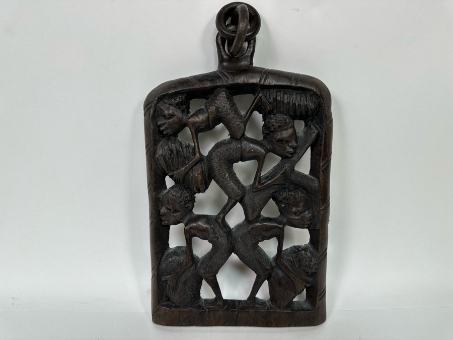Vintage Wood Carving Wall Artwork From South Africa 7 X 11 [Photo 2]