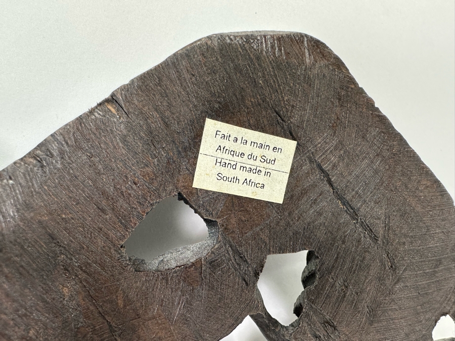 Vintage Wood Carving Wall Artwork From South Africa 7 X 11 [Photo 8]