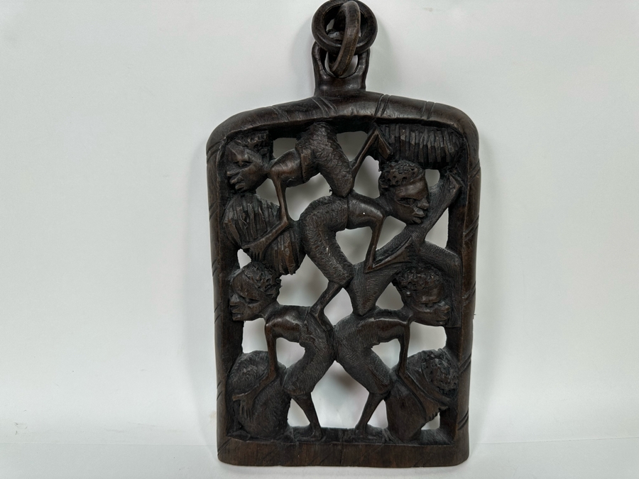 Vintage Wood Carving Wall Artwork From South Africa 7 X 11 [Photo 3]