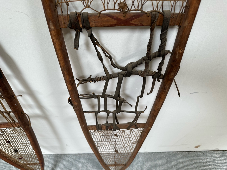 Antique Native American Snowshoes 11W X 57L [Photo 10]