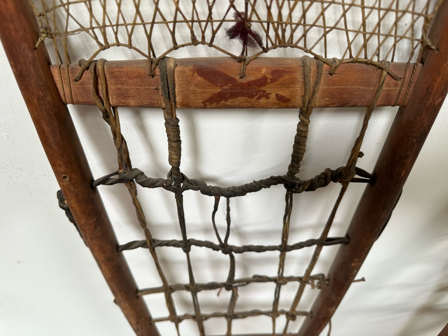 Antique Native American Snowshoes 11W X 57L [Photo 6]