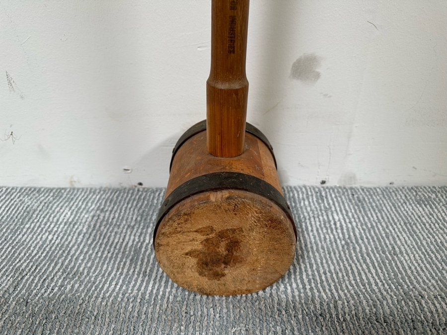 Vintage Wooden Sledge Hammer By Victor Industries 35L [Photo 5]