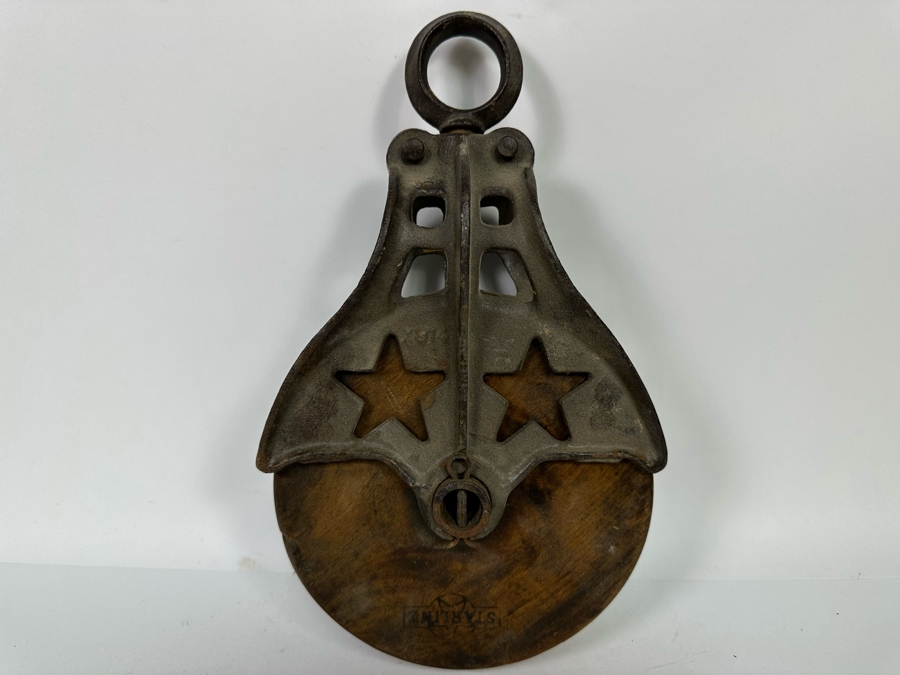 Vintage Starline Metal And Wooden Pulley 12L [Photo 3]