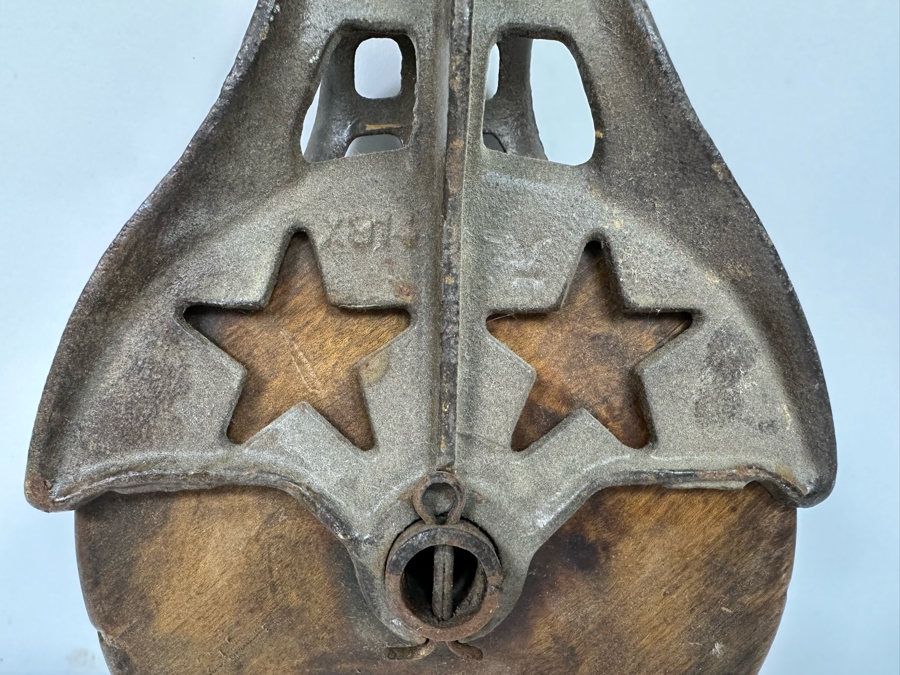 Vintage Starline Metal And Wooden Pulley 12L [Photo 5]