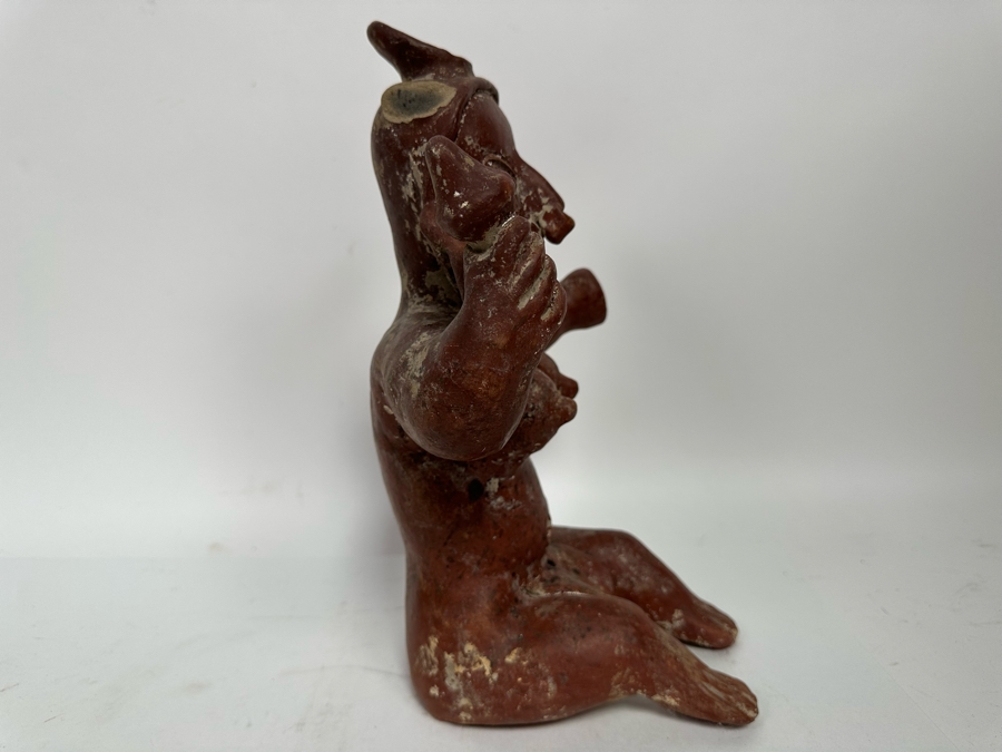 Old Mexican Pottery Figurine 9W X 13H [Photo 9]