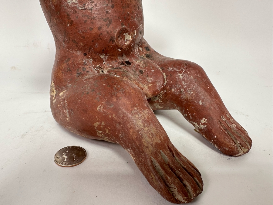 Old Mexican Pottery Figurine 9W X 13H [Photo 7]