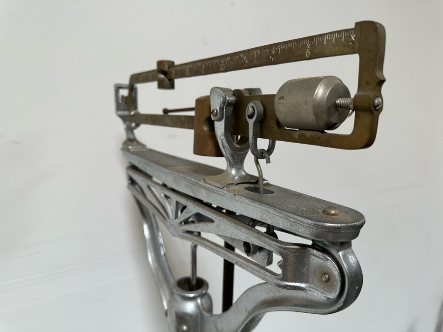 Vintage Art Deco Chrome Physician's Doctor's Scale By Chicago Scale Co. Mason Davis & Co 18W X 20D X 59H [Photo 17]