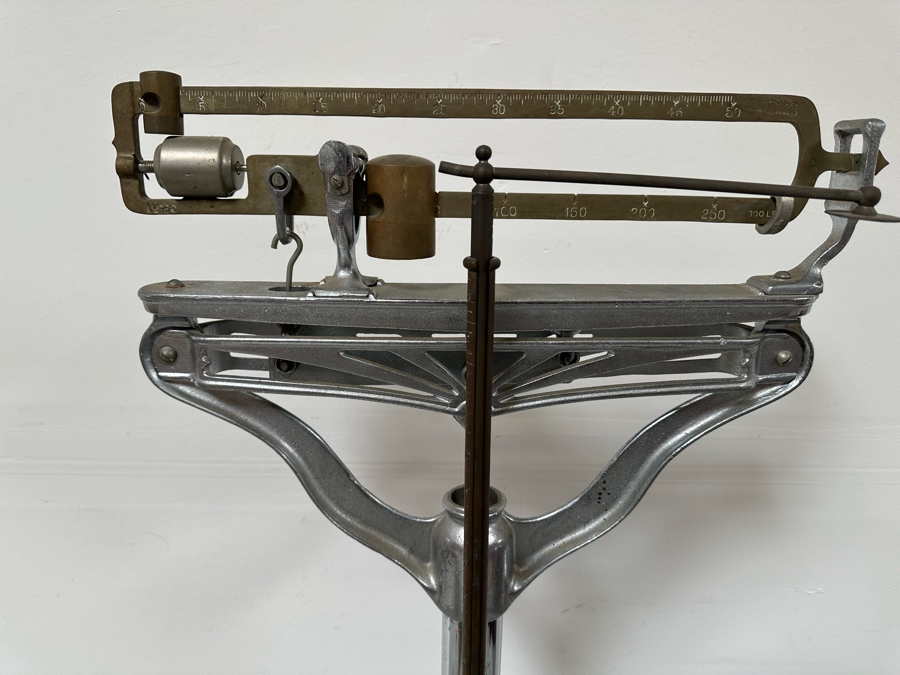 Vintage Art Deco Chrome Physician's Doctor's Scale By Chicago Scale Co. Mason Davis & Co 18W X 20D X 59H [Photo 6]