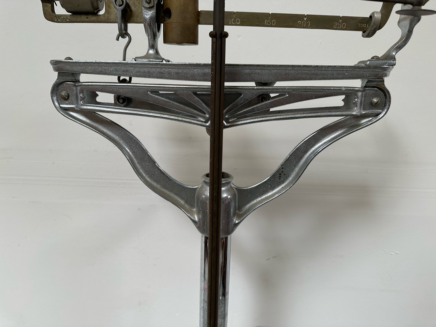 Vintage Art Deco Chrome Physician's Doctor's Scale By Chicago Scale Co. Mason Davis & Co 18W X 20D X 59H [Photo 12]