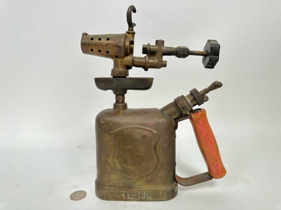 Antique Brass C & L Blow Torch TL-130 8W X 11H [Photo 3]