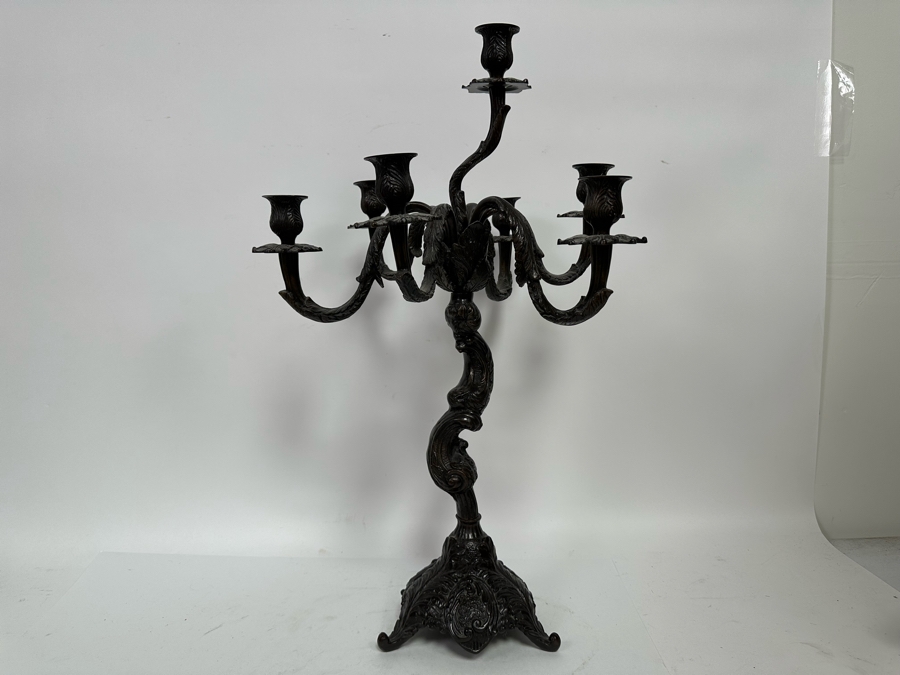 Metal Candelabra Made In India 16W X 25H [Photo 3]
