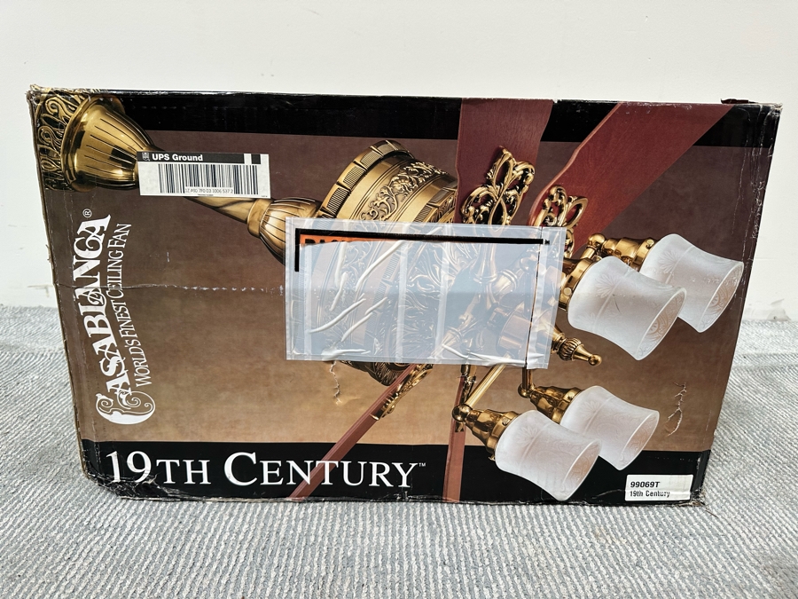 New In Box Casablanca World's Finest Ceiling Fan 19th Century Retails $899 [Photo 2]