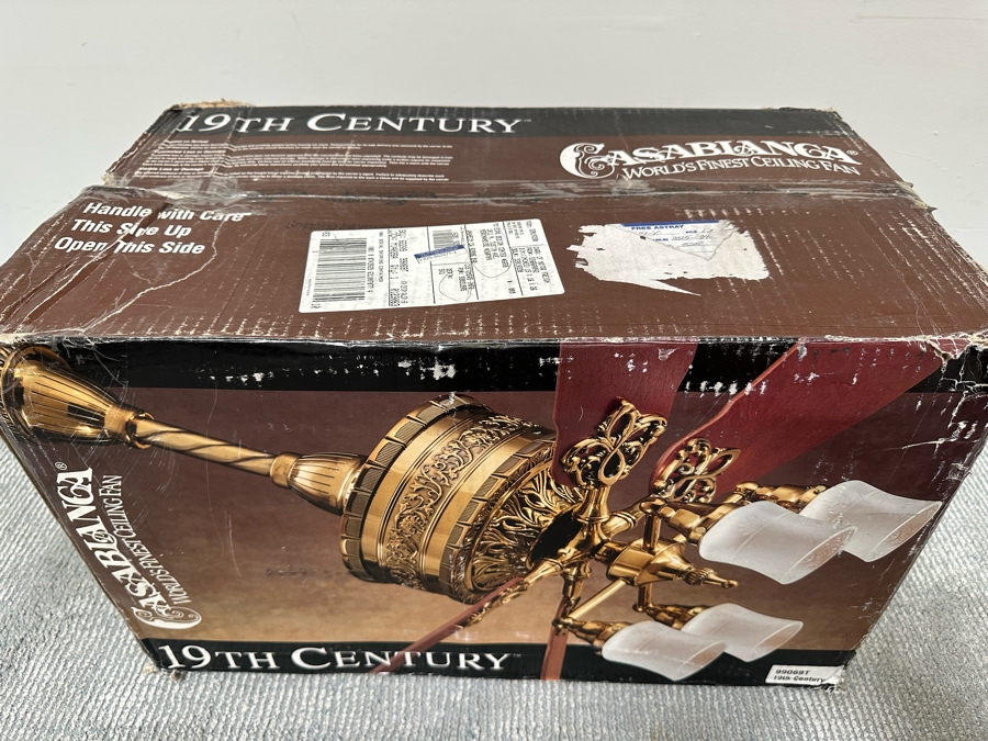 New In Box Casablanca World's Finest Ceiling Fan 19th Century Retails $899 [Photo 3]
