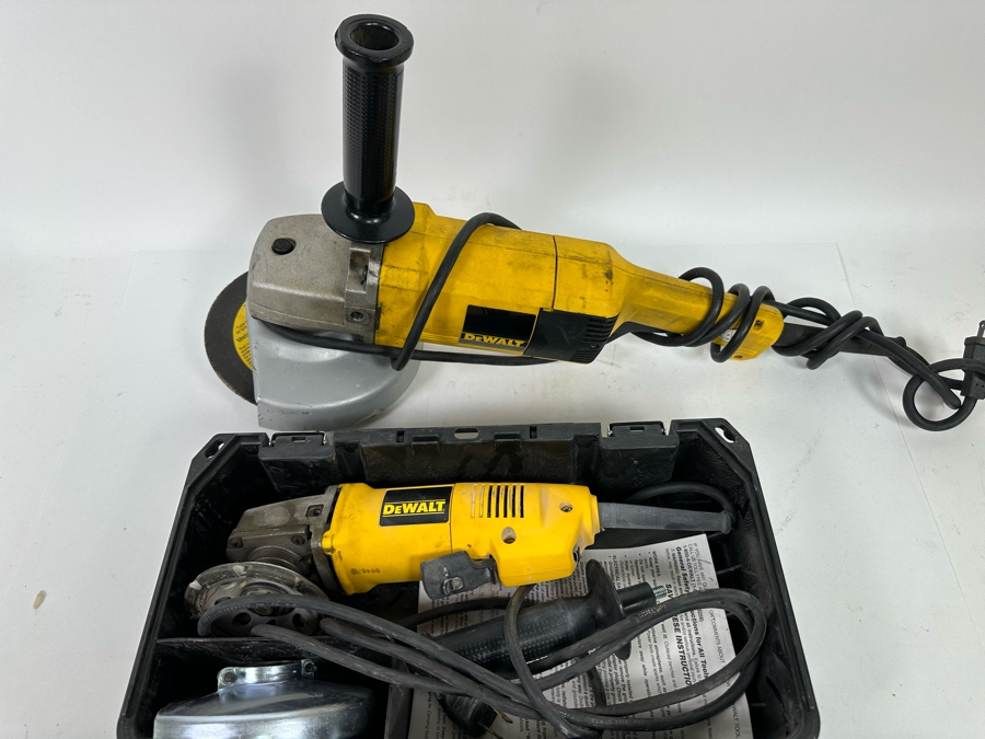 Pair Of DeWalt Angle Grinders 7' And 4.5' [Photo 3]