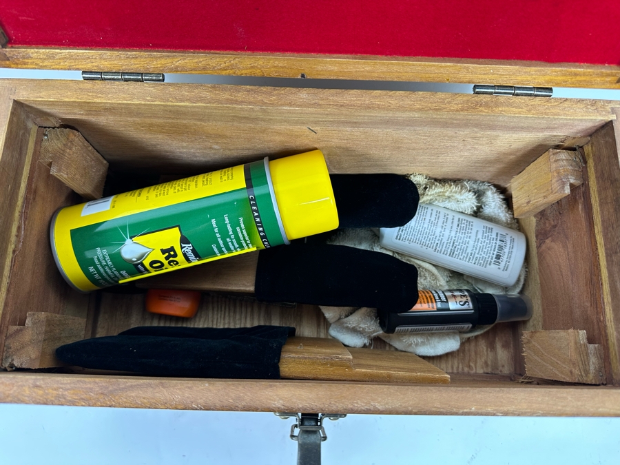 Winchester Gun Cleaning Wooden Box Kit 16W X 7.5D X 10H [Photo 3]