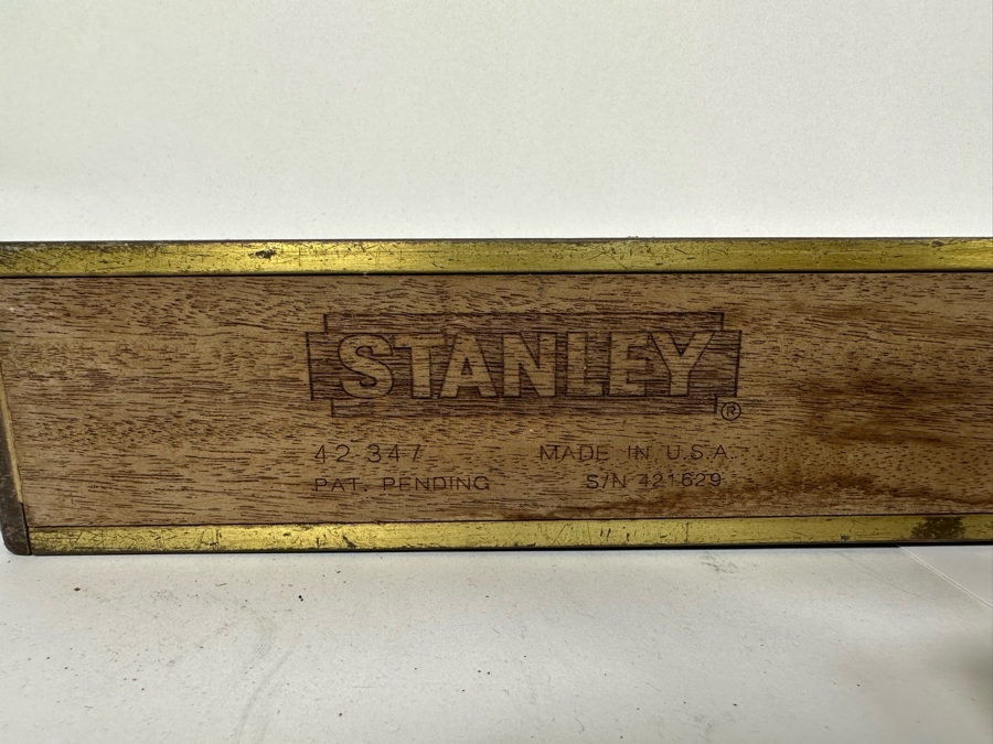 Pair Of Vintage Wooden Levels 48L And 18L, Wood Planer, Saw And Vintage Ratchet Screwdriver [Photo 2]