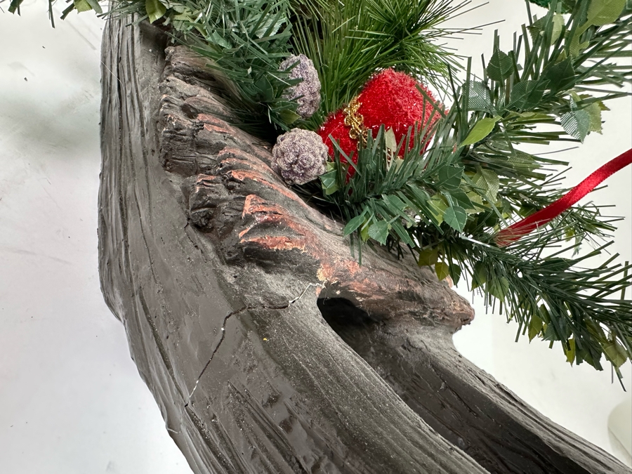 Large Santa Claus On Rocking Horse Christmas Decoration 24W X 28H [Photo 9]