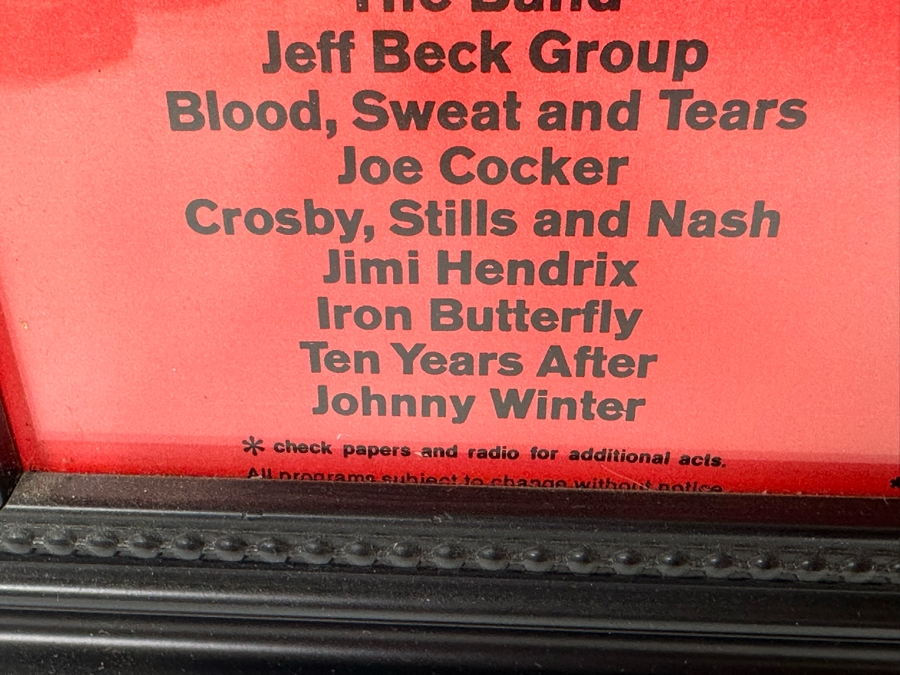 1969 Woodstock Rock Festival Promotional Poster 3 Days of Peace & Music By Arnold Skolnick 18 X 24 Framed 21.5 X 27.5 [Photo 8]