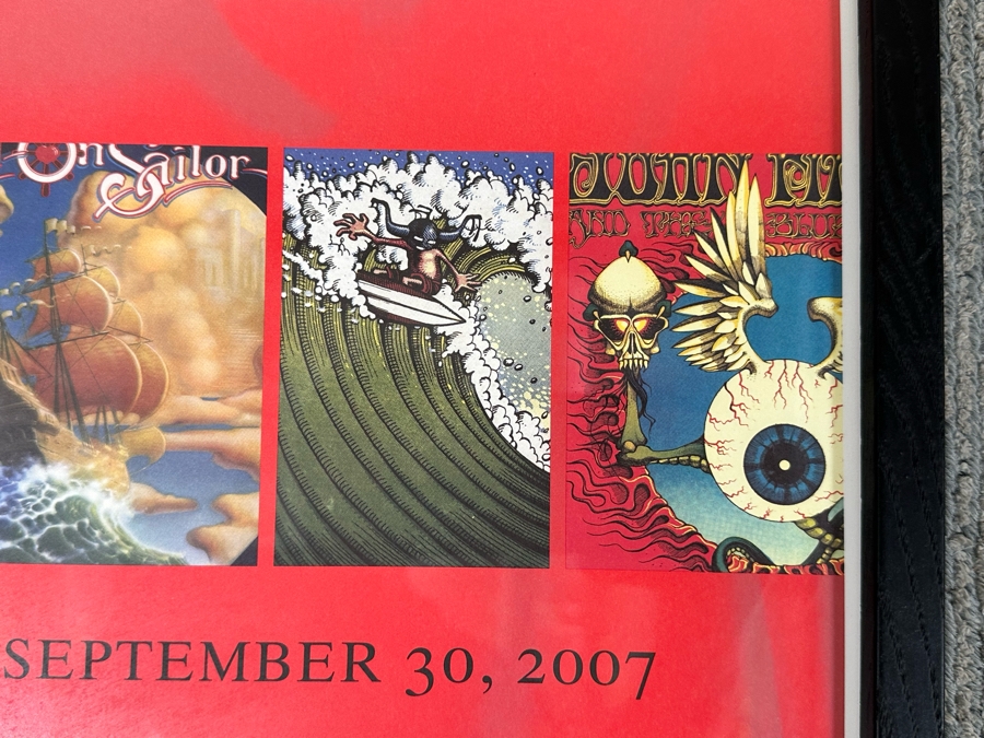 Rick Griffin's Transcendence Heart And Torch Laguna Art Museum Poster 2007 Framed 25 X 37 [Photo 6]