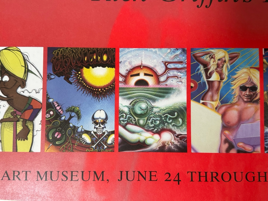 Rick Griffin's Transcendence Heart And Torch Laguna Art Museum Poster 2007 Framed 25 X 37 [Photo 4]