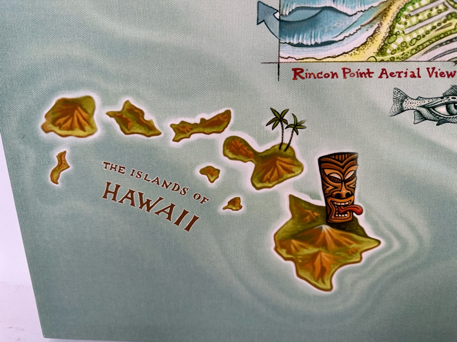 Surf Spots Of California Canvas Print 27 X 36 [Photo 10]