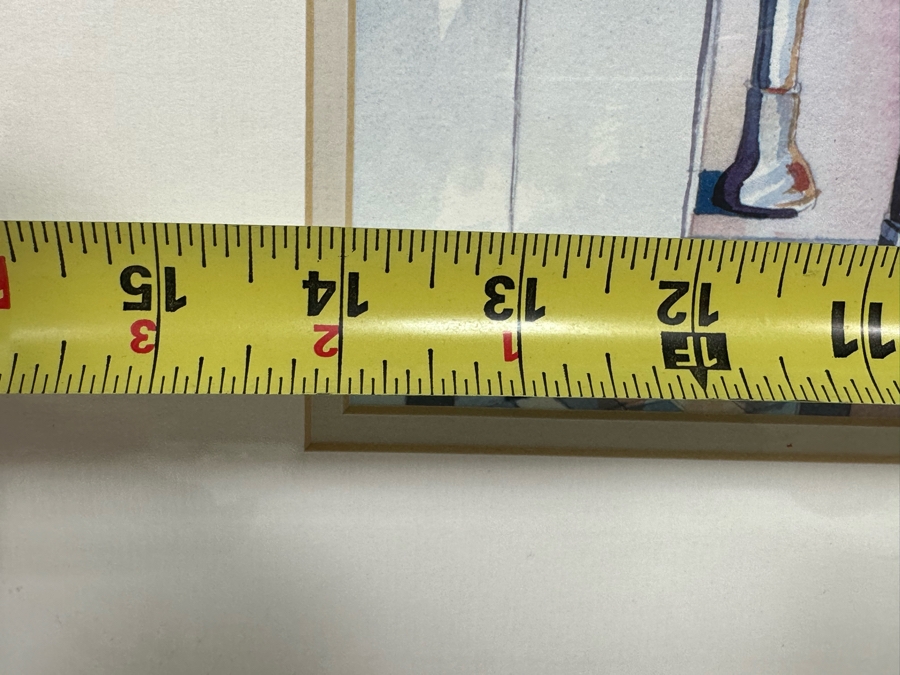 Bill Drysdale Signed Limited Edition Diner In Laguna Beach, CA With Woodie Print 14 X 11 Framed 24 X 20 [Photo 9]